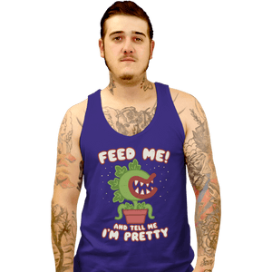 Daily_Deal_Shirts Tank Top, Unisex / Small / Violet Feed Me!!