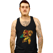Load image into Gallery viewer, Shirts Tank Top, Unisex / Small / Black Metroid - Galactic Bounty Hunter