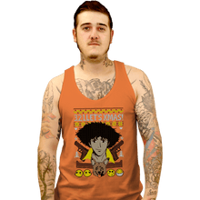 Load image into Gallery viewer, Shirts Tank Top, Unisex / Small / Orange Cowboy Xmas