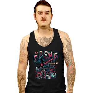 Daily_Deal_Shirts Tank Top, Unisex / Small / Black The Camp Counselor