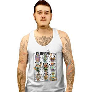 Daily_Deal_Shirts Tank Top, Unisex / Small / White Bubble Tea Nerd
