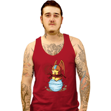 Load image into Gallery viewer, Daily_Deal_Shirts Tank Top, Unisex / Small / Red Digi Air Bending