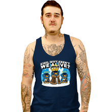 Load image into Gallery viewer, Daily_Deal_Shirts Tank Top, Unisex / Small / Navy Penguin King