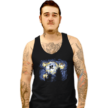 Load image into Gallery viewer, Secret_Shirts Tank Top, Unisex / Small / Black Starry Extraterrestrial