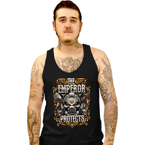 Shirts Tank Top, Unisex / Small / Black The Emperor Protects