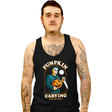 Load image into Gallery viewer, Secret_Shirts Tank Top, Unisex / Small / Black Halloween Carving