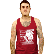 Load image into Gallery viewer, Daily_Deal_Shirts Tank Top, Unisex / Small / Red Pizza Dog