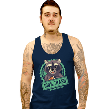 Load image into Gallery viewer, Shirts Tank Top, Unisex / Small / Navy 100% Trash