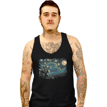 Load image into Gallery viewer, Shirts Tank Top, Unisex / Small / Black Starry Robot