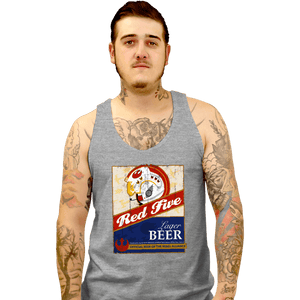 Daily_Deal_Shirts Tank Top, Unisex / Small / Sports Grey Red Five Beer