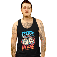 Load image into Gallery viewer, Daily_Deal_Shirts Tank Top, Unisex / Small / Black Cute But Psycho