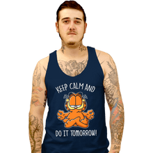 Load image into Gallery viewer, Secret_Shirts Tank Top, Unisex / Small / Navy Keep Calm And Do It Tomorrow