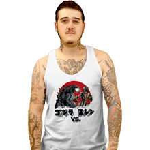 Load image into Gallery viewer, Shirts Tank Top, Unisex / Small / White Kaiju VS Titan
