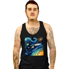 Load image into Gallery viewer, Last_Chance_Shirts Tank Top, Unisex / Small / Black Van Gogh Never Boldly Went
