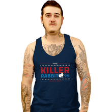 Load image into Gallery viewer, Shirts Tank Top, Unisex / Small / Navy Vote Killer Rabbit
