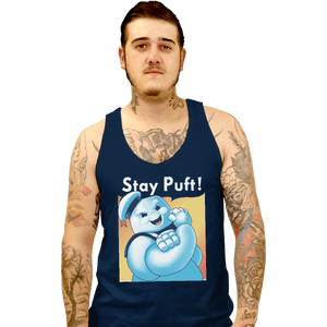 Shirts Fitted Shirts, Woman / Small / Navy Stay Puft!
