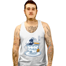 Load image into Gallery viewer, Shirts Tank Top, Unisex / Small / White The Great Kanagawa Tea