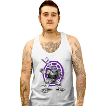 Load image into Gallery viewer, Daily_Deal_Shirts Tank Top, Unisex / Small / White Donatello Sumi-e