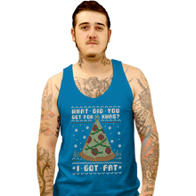 Load image into Gallery viewer, Shirts Tank Top, Unisex / Small / Sapphire Fatty Christmas