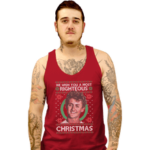 Load image into Gallery viewer, Shirts Tank Top, Unisex / Small / Red Righteous Christmas