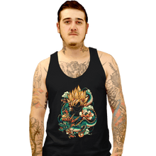 Load image into Gallery viewer, Secret_Shirts Tank Top, Unisex / Small / Black Colorful Dragon.