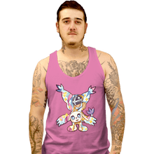 Load image into Gallery viewer, Shirts Tank Top, Unisex / Small / Pink Magical Silhouettes - Gatomon