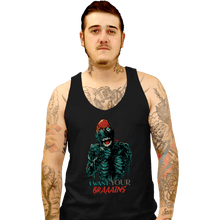 Load image into Gallery viewer, Daily_Deal_Shirts Tank Top, Unisex / Small / Black Tarman Wants Your Brains!
