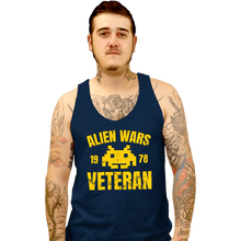Load image into Gallery viewer, Secret_Shirts Tank Top, Unisex / Small / Navy Alien Wars