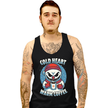 Load image into Gallery viewer, Secret_Shirts Tank Top, Unisex / Small / Black Cold Heart Warm Coffee