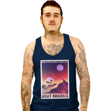 Load image into Gallery viewer, Shirts Tank Top, Unisex / Small / Navy Visit Arrakis
