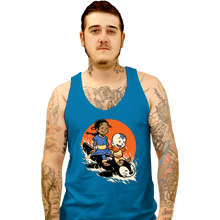 Load image into Gallery viewer, Secret_Shirts Tank Top, Unisex / Small / Sapphire Penguin Sledding!