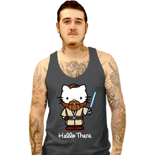 Load image into Gallery viewer, Daily_Deal_Shirts Tank Top, Unisex / Small / Charcoal Obi Kitty
