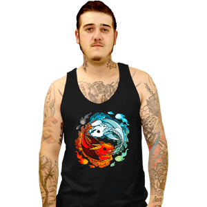 Shirts Tank Top, Unisex / Small / Black Dragons of Fire And Water