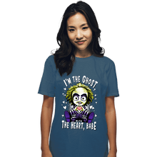 Load image into Gallery viewer, Daily_Deal_Shirts T-Shirts, Unisex / Small / Indigo Blue I'm The Ghost With The Heart