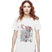 Load image into Gallery viewer, Shirts T-Shirts, Unisex / Small / White Between Worlds Sumi-e