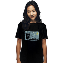 Load image into Gallery viewer, Shirts T-Shirts, Unisex / Small / Black Starry DireWolf