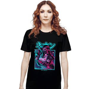 Shirts T-Shirts, Unisex / Small / Black Neon Fantasy VII