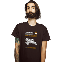Load image into Gallery viewer, Shirts T-Shirts, Unisex / Small / Dark Chocolate Serenity Service And Repair Manual