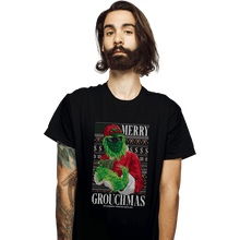 Load image into Gallery viewer, Daily_Deal_Shirts T-Shirts, Unisex / Small / Black Merry Grouchmas Ugly Sweater