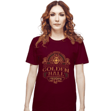 Load image into Gallery viewer, Shirts T-Shirts, Unisex / Small / Maroon Golden Hall Pilsner