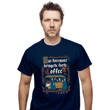 Load image into Gallery viewer, Daily_Deal_Shirts T-Shirts, Unisex / Small / Navy Illuminated Coffee