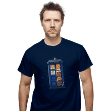 Load image into Gallery viewer, Daily_Deal_Shirts T-Shirts, Unisex / Small / Navy Tardis Cats