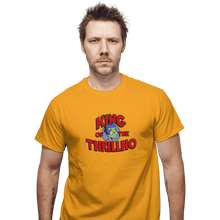Load image into Gallery viewer, Shirts T-Shirts, Unisex / Small / Gold King Of The Thrillho