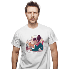 Load image into Gallery viewer, Daily_Deal_Shirts T-Shirts, Unisex / Small / White Lo Fi Sketch & Coffee