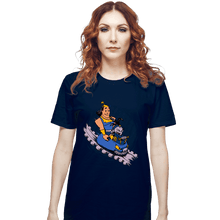 Load image into Gallery viewer, Daily_Deal_Shirts T-Shirts, Unisex / Small / Navy Emperor's New Roller Coaster