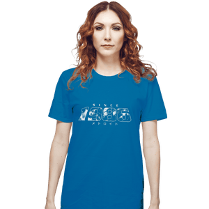 Shirts T-Shirts, Unisex / Small / Sapphire Metroid 1986