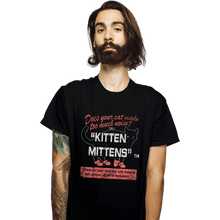 Load image into Gallery viewer, Secret_Shirts T-Shirts, Unisex / Small / Black Kitten Mittens