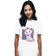 Load image into Gallery viewer, Daily_Deal_Shirts T-Shirts, Unisex / Small / White Vain Cat