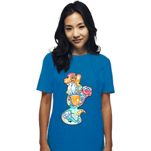 Load image into Gallery viewer, Shirts T-Shirts, Unisex / Small / Sapphire Magical Silhouettes - Cheshire Cat