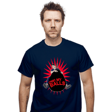 Load image into Gallery viewer, Secret_Shirts T-Shirts, Unisex / Small / Navy Ow My Balls
